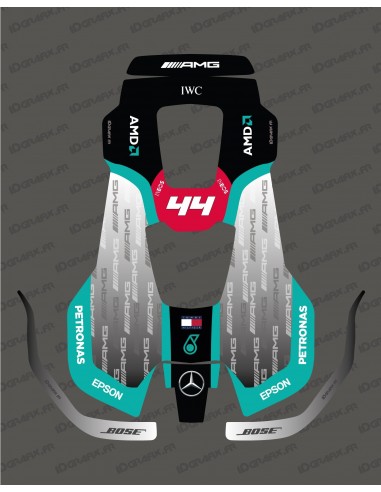 Sticker F1 Mercedes Black edition - Robot lawn mower Husqvarna AUTOMOWER PRO 520/550