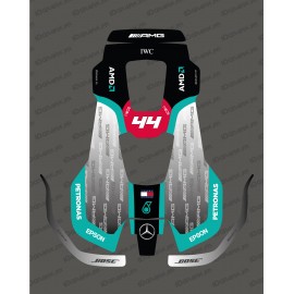 Aufkleber F1 Mercedes Black Edition - Husqvarna AUTOMOWER PRO 520/550 Mähroboter