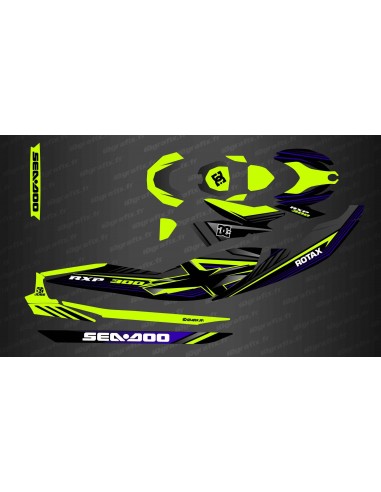 Kit décoration Factory Edition (Jaune Lime) pour Seadoo RXP-X 300 (après 2021)