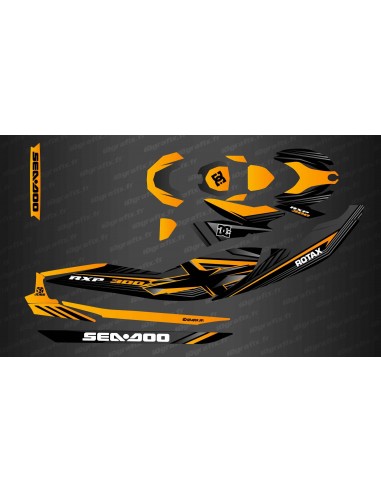 Kit de decoració de fàbrica (taronja) per a Seadoo RXP-X 300 (després del 2021) -idgrafix