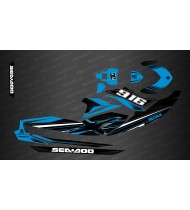 Kit de decoració de fàbrica (blau) - per a Seadoo GTI (després del 2020) -idgrafix