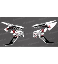 Kit décoration Monster Series - Partiel Lat (Rouge/Blanc)- IDgrafix - Can Am Renegade