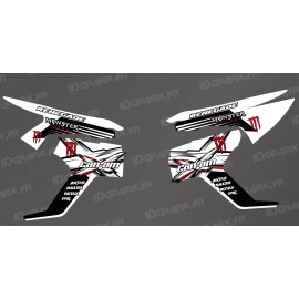 Kit dekor Monster Series - Partial Lat (Rot / Weiß) - IDgrafix - Can Am Renegade