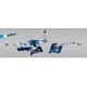 Kit dekor-Peaks (Blau) - IDgrafix - Polaris 850 /1000 XPS -idgrafix