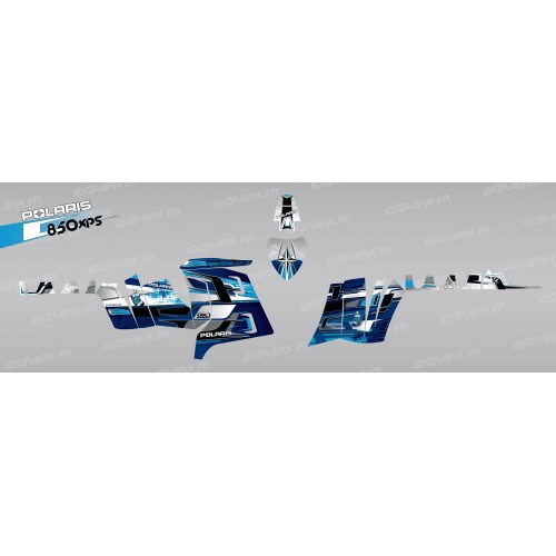 Kit dekor-Peaks (Blau) - IDgrafix - Polaris 850 /1000 XPS