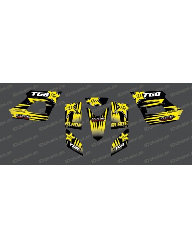 Kit deco Rockstar Edition (Amarillo) - TGB BLADE (400/425/450/460/550)