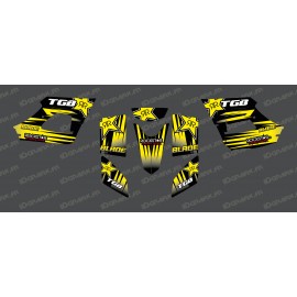 Kit deco Rockstar Edition (Yellow) - TGB BLADE (400/425/450/460/550) - IDgrafix