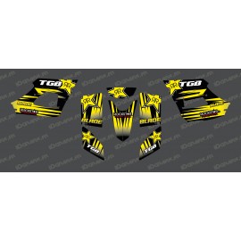 Kit deco Rockstar Edition (Yellow) - TGB BLADE (400/425/450/460/550) - IDgrafix
