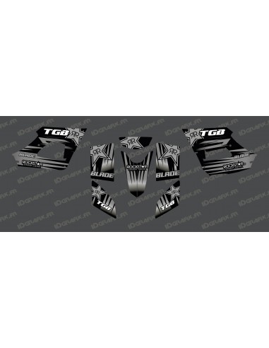 Kit deco Rockstar Edition (gris) - TGB BLADE (400/425/450/460/550) -idgrafix