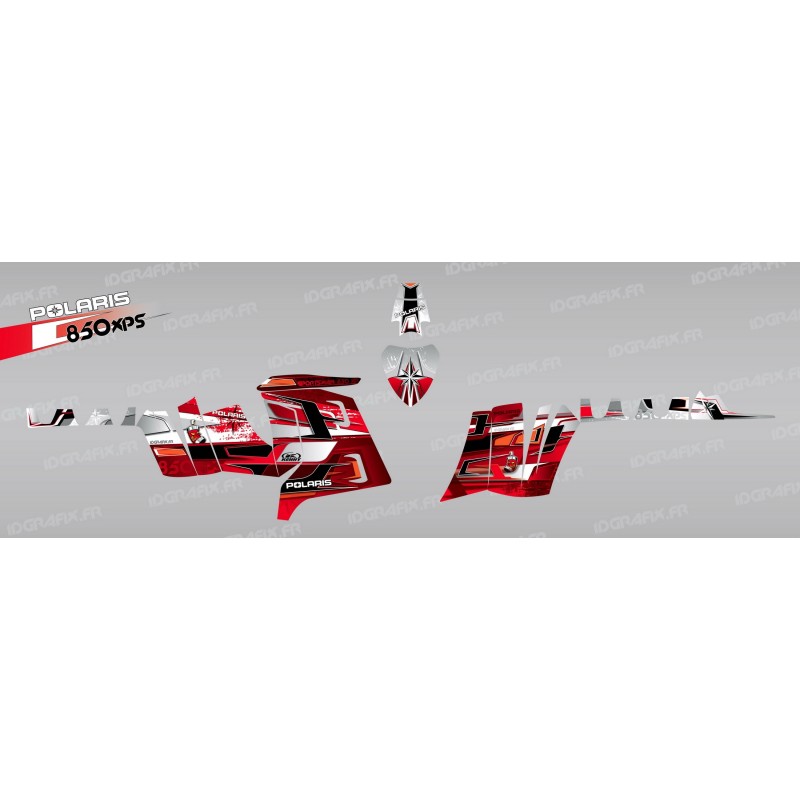 Kit dekor Peaks (Rot) - IDgrafix - Polaris 850 /1000 XPS -idgrafix