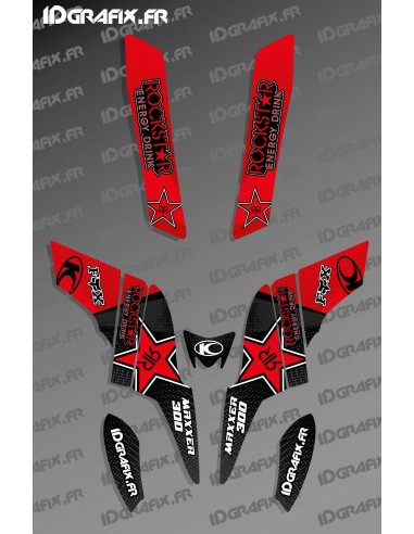 Kit grafica edizione Rockstar (rosso) - Kymco 300 Maxxer