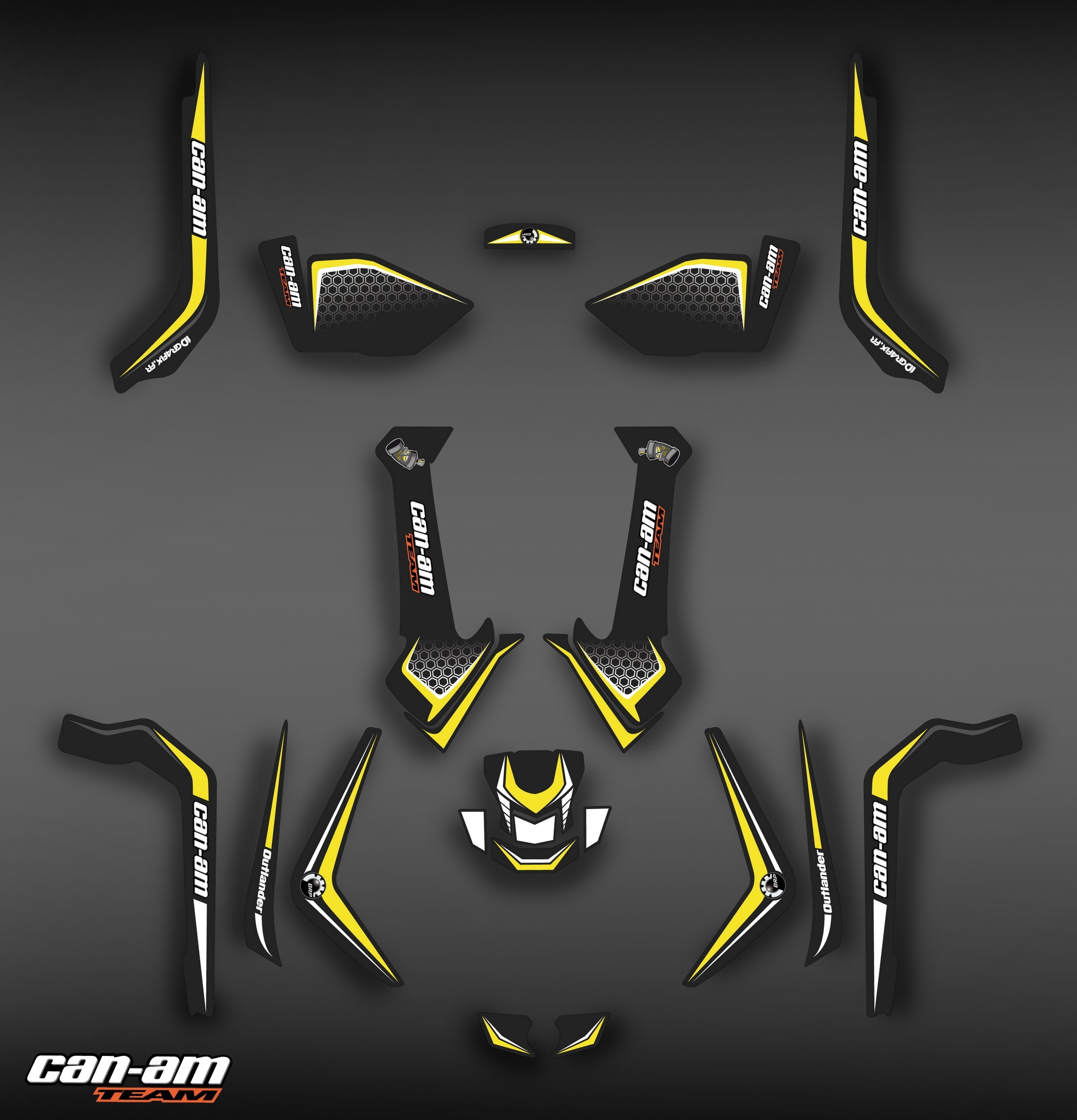Kit Décoration Light Limited Coffres Edition - IDgrafix - Can Am