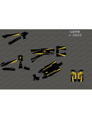 Kit deco GP Edition complet (groc) - Levo especialitzat (després del 2022) -idgrafix
