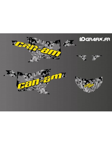 Kit decorazione Camo Digital Edition (Giallo) - Idgrafix - Can Am Maverick SPORT