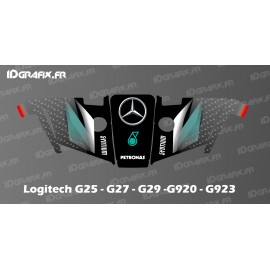 Calcomanía Mercedes F1 Edition - Volante Logitech Simulator G25-27-29-920-923 -idgrafix