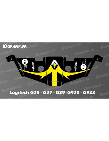 Renault F1 Edition Aufkleber - Logitech Simulator Lenkrad G25-27-29-920-923