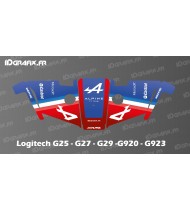 Alpine F1 Edition Aufkleber - Logitech Simulator Lenkrad G25-27-29-920-923
