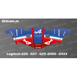 Alpine F1 Edition Decal - Logitech Simulator Steering Wheel G25-27-29-920-923-idgrafix