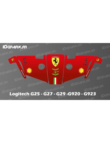 Sticker Scuderia F1 Edition - Volant Simulateur Logitech G25-27-29-920-923