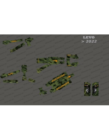 Kit deco Army Edition complet (verd) - Levo especialitzat (després del 2022) -idgrafix