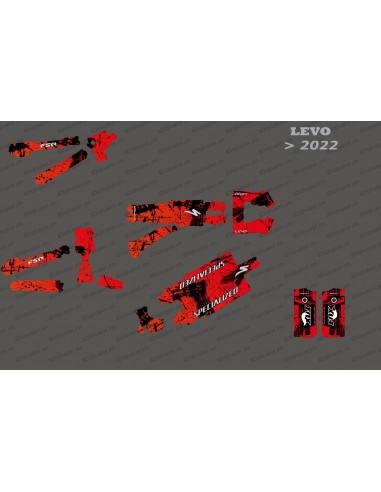 Kit deco Brush Edition complet (vermell) - Levo especialitzat (després del 2022) -idgrafix