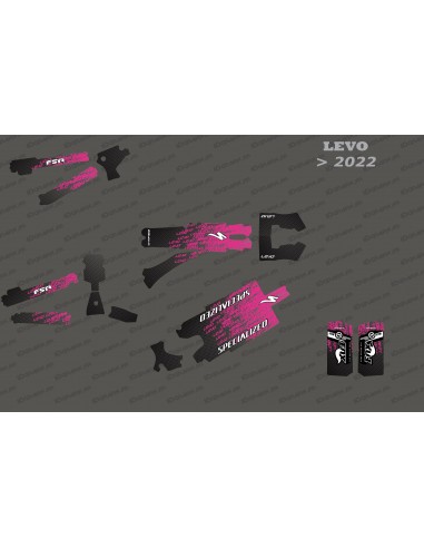 Kit déco Levo Edition Full (Rose) - Specialized Levo (après 2022)