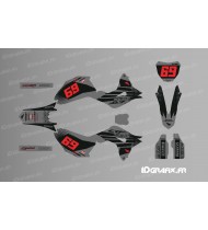 Kit decorazione CRF Factory (Nero/Grigio) - Honda CR/CRF 125-250-450