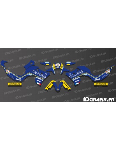 Kit déco Dakar Gauloises Edition (Bleu) pour Yamaha Ténéré 700 (après 2019)