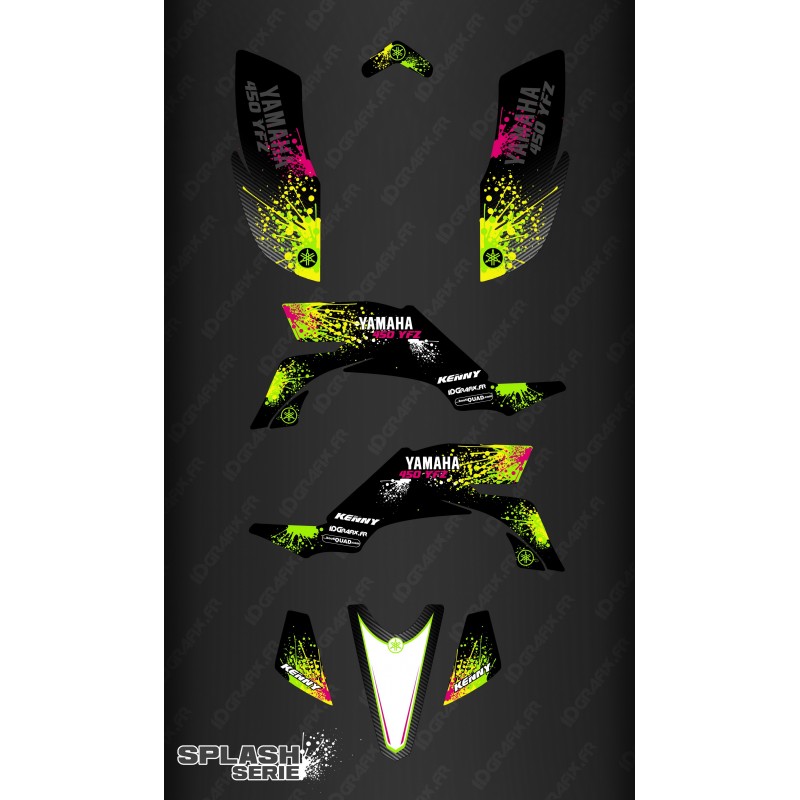 Kit décoration Splash series (Noir) - IDgrafix - Yamaha YFZ 450 / YFZ 450R-idgrafix