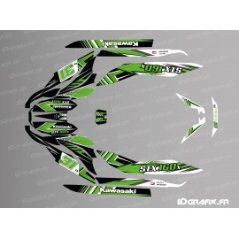 Kit de decoración de Factory Edition (Verde) para Kawasaki STX 160 -idgrafix