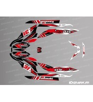 Kit de decoració de fàbrica (vermell) per a Kawasaki STX 160 -idgrafix