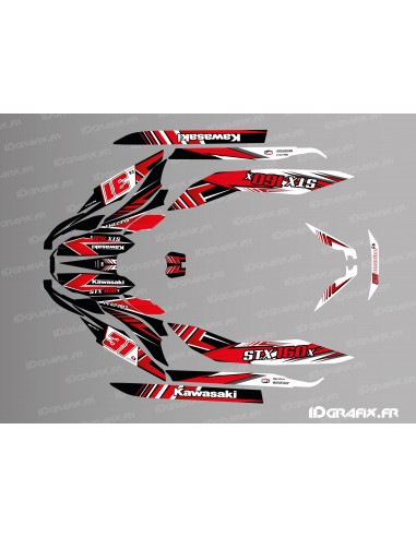 Kit decoration Factory Edition (Red) for Kawasaki STX 160