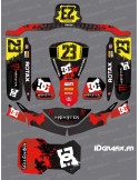 Kit deco Monster Edition (vermell) per Karting KG FP7