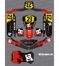 Kit-deco-Monster Edition (Rot) für Karting KG FP7