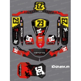 Kit-deco-Monster Edition (Rot) für Karting KG FP7 -idgrafix