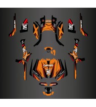 Kit de decoración de Gorilla Series Completo (Naranja) - IDgrafix - Can Am Outlander (G2)