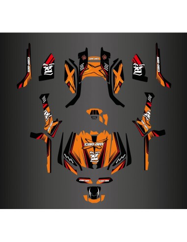 Kit decorazione Gorilla Serie Completa (Arancione) - IDgrafix - Can Am Outlander (G2)