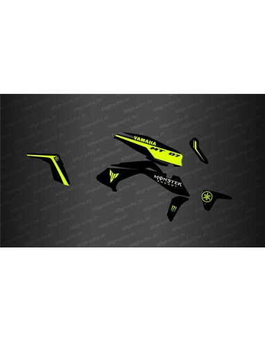 Kit déco Monster Edition (Jaune Fluo) - IDgrafix - Yamaha MT-07 (2021-2024) -  Idgrafix