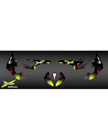 Kit decoration Yellow Splash Series - IDgrafix - Can Am Renegade