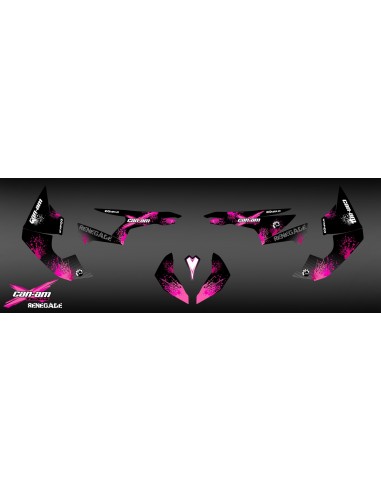 Kit dekor Pink Splash Serien - IDgrafix - Can Am Renegade