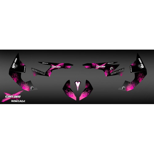 Kit decoration Pink Splash Series - IDgrafix - Can Am Renegade - IDgrafix