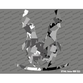Sticker Camo Gray Edition - Stihl Imow 522 robot mower-idgrafix