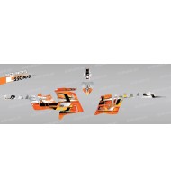 Kit décoration Pics (Orange) - IDgrafix - Polaris 550 XPS