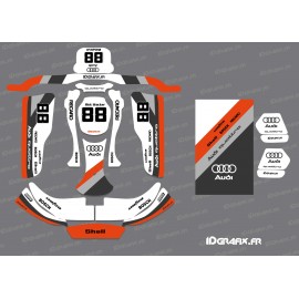 Kit gràfic de la sèrie Audi per Karting CRG Rotax 125 -idgrafix