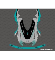 Mercedes F1 Edition sticker - Stihl Imow 522 mowing robot