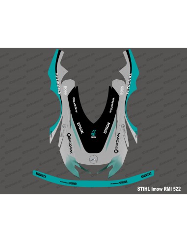 Sticker Mercedes F1 Edition - Robot de tonte Stihl Imow 522