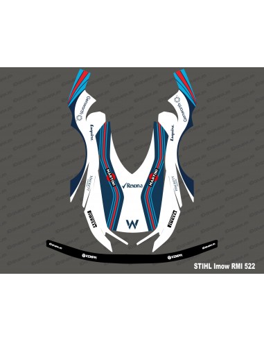 Martini Racing F1 Edition sticker - Stihl Imow 522 mowing robot