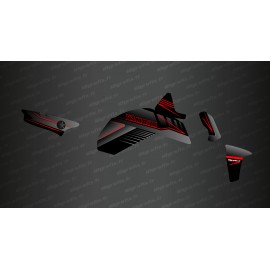 Kit de decoración Racing (Gris/Rojo) - IDgrafix - Yamaha MT-09 (después de 2021) -idgrafix
