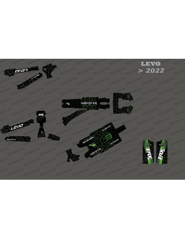 Kit deco Monster Edition Full (Verde) - Specializzata Levo (dopo il 2022)