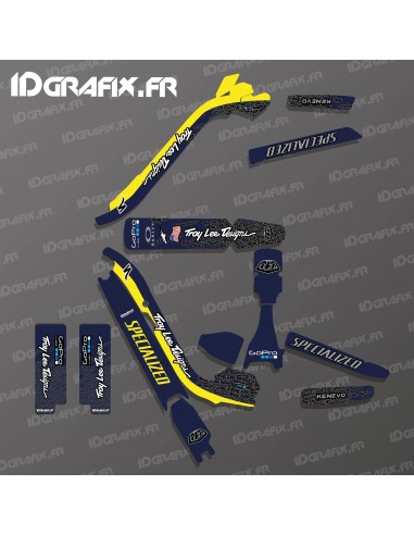 Kit déco Troy Lee Edition Full (Bleu/Jaune) - Specialized Kenevo